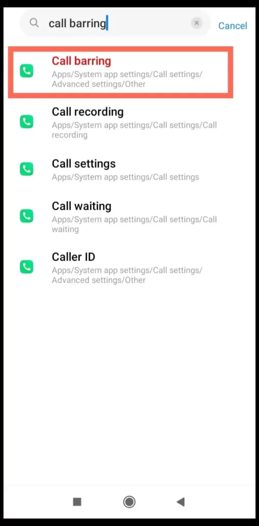 settings of mi phone