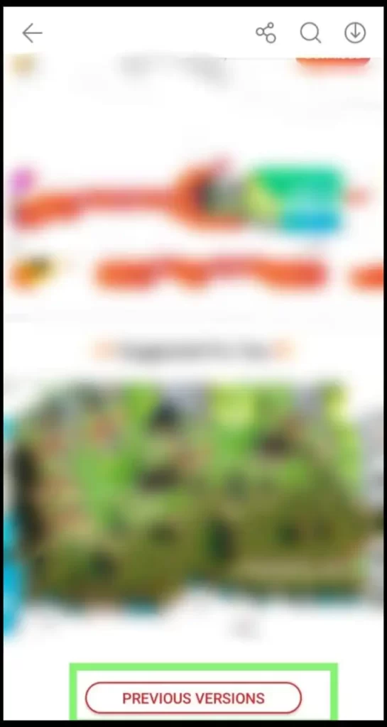 9Apps previous versions button